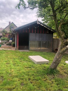 Gartenhaus für Hundewelpen